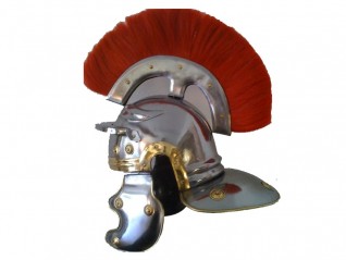 Naos Location loue casque romain centurion pour décor à thème romain, gaulois, antiquité, Rennes, Saint-Malo