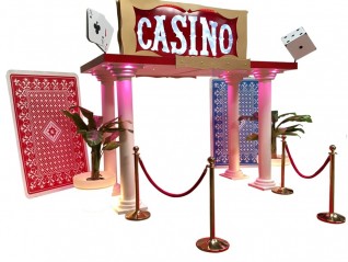 Loc d'une entrée casino pour décor thème casino, Las Vegas, Nice, Carnac