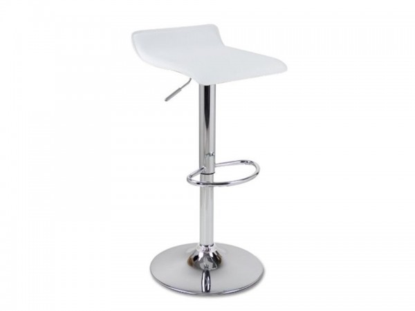 Tabouret bar cuir simili blanc