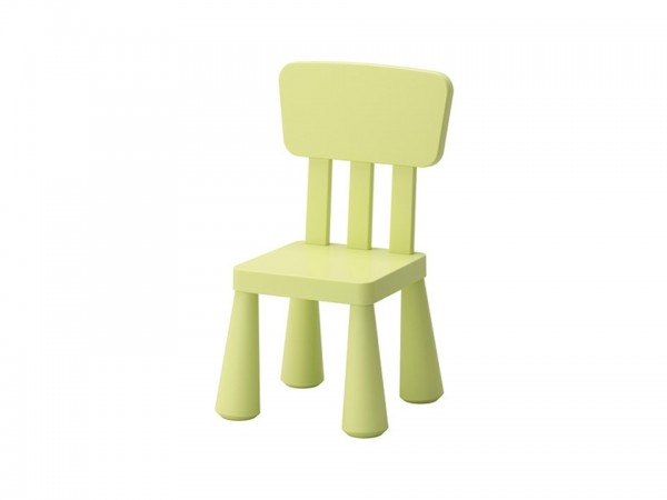 Chaise enfant pvc vert