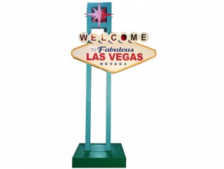 Enseigne Las Vegas décor à thème casino en location, livraison sur toute la France, Amiens, Dijon