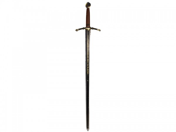 Epée Templier avec manche marron, décor pour prestation médiévale, Nantes Angers