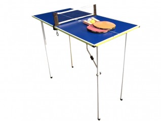 Table mini ping pong sur pied avec accesoires