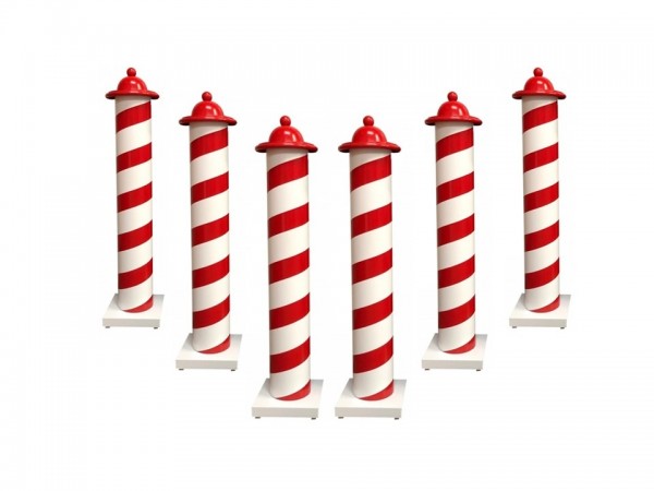 Duc d'albe rouge et blanc x 6 Duc d'albe rouge et blanc x 6