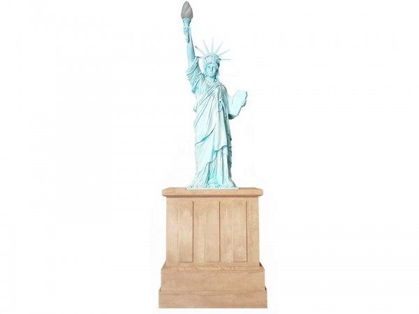 Location Statue de la liberté avec socle pour décor à thème USA, New York sur Nancy, Bordeaux, Toulouse.
