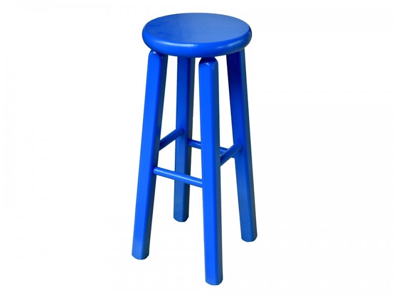 Tabouret bleu en location pour animation thème corsaire, mobilier, livraison sur toute la France, Reims, Tours