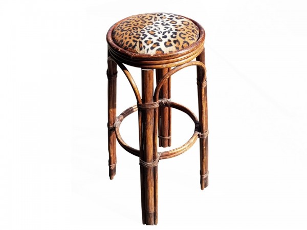 Tabouret savane, décor mobilier thématique sauvage, savane, jungle, livraison partout en France, Quimper, Brest