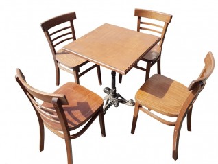 Table bistrot + 4 chaises