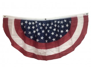 Drapeau USA demi-rond