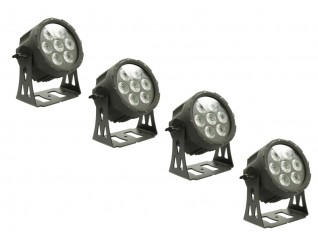 Fly de 4 projecteur led Slim 710 à la location sur Naoslocation.fr pour la réalisation de scène et décor à thème.