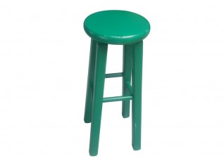 Tabouret bois vert