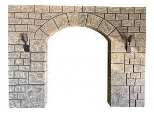 Arche en pierre romane sans bâche pour décor Brocéliande, celtique, Médiéval