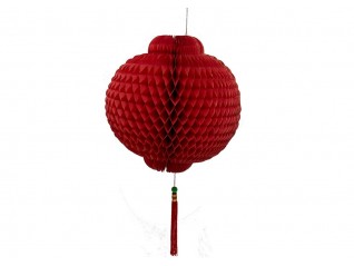 Lampion boule chinoise rouge pour décor à thèmes Asiatique, Japonais, Chinois