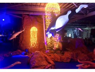 Requin 1.20 m en résine décoration marine pour soirée à thème, Nantes, Dinan