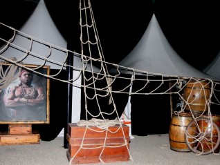 Echelle de corde 12m, spectacle thème corsaires pirates, déco, Bordeaux, La Rochelle
