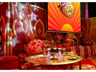 Voile oriental ou fuchsia, décoration événementielle orientale, 1001 nuits, Saint-Brieuc, Lorient