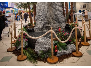 Fougère artificielle en bouquet 50 cm en location pour galerie marchande, exotique, plage, Saint-Malo Rennes