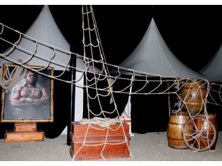 Echelle de corde 20m, loc pour fête corsaire pirates mer bateau Tours Orléans
