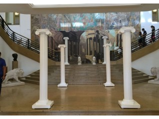 Colonne grecque décor pour salons, parc expo, thématique, Antiquité, histoire, Fougères, Dijon