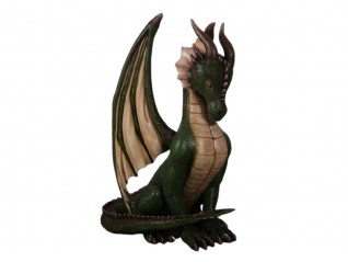 Dragon vert en location pour décor à thème Bretagne, Brocéliande, Médiéval, sur Brest, Dinard