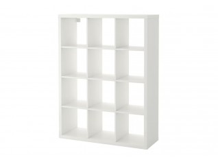 Etagère bois multi cases blanc