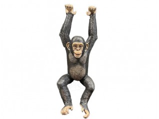 Chimpanzé en résine, décor pour événement, thème jungle. Livraison en France, Caen, Le Havre, Rouen