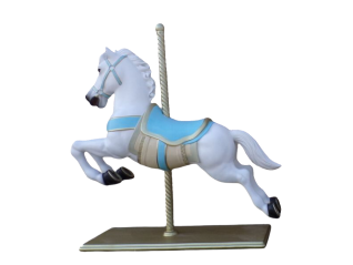 Cheval carrousel blanc...