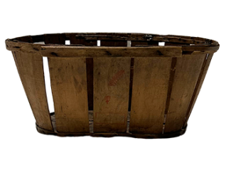 Panier ovale, décor pour exposition, thème médiéval, Livraison en France, Bordeaux, Toulouse, La Rochelle