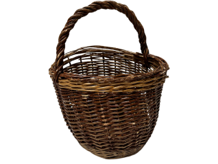 Panier osier ovale avec...