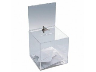 Urne plexi avec porte affiche