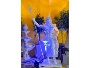 Poseidon avec trident. Décor Fond marin. Livraison sur Chartres, Le Mans, Paris.