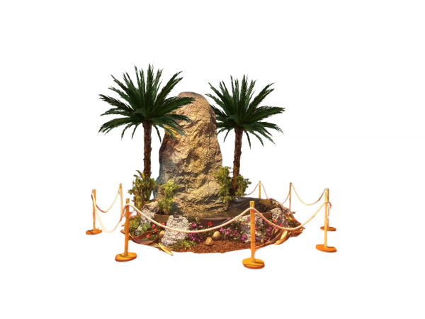 Location décor thématique pour des centres commerciaux. Livraison sur Dinard, Saint-Malo, Rennes Livraison dans toute la France.