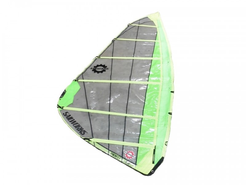 Voile planche verte fluo