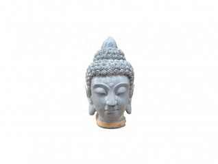 Bouddha tête grise, accessoire décoration pour événement thème Asie, livraison partout en France, Nantes Angers