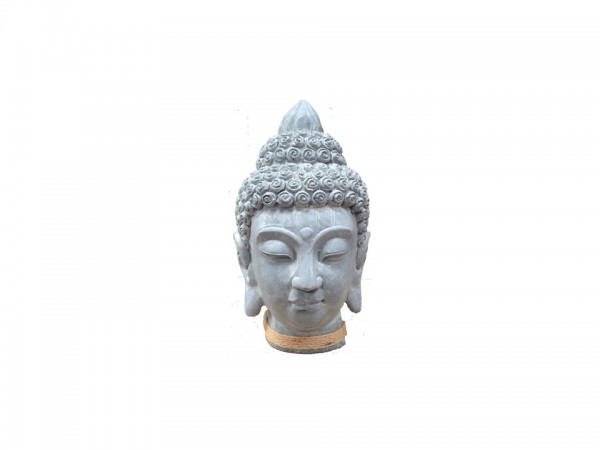 Bouddha tête grise, accessoire décoration pour événement thème Asie, livraison partout en France, Nantes Angers