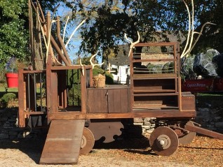 Chariot cachot en location pour décor à thème médiéval, corsaires, Nantes Angers