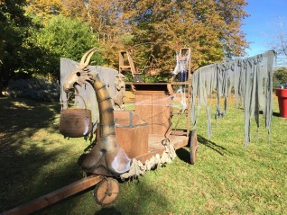 Chariot dragon en loc pour décor à thème Celtique, Bretagne