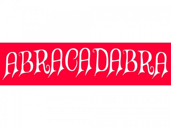 Enseigne Abracadabra (2 panneaux), décor pour soirée à thème Las Vegas, livraison partout en France, Paris Lyon Marseille