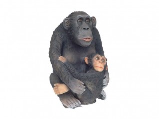 Personnage résine animaux chimpanzé + petit