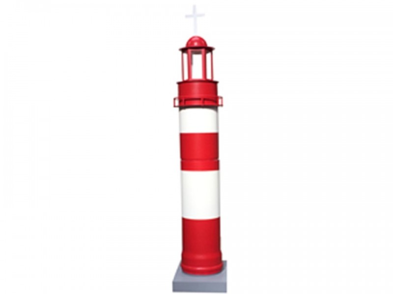 Phare rouge en loc pour décor à thème Mer, Plage