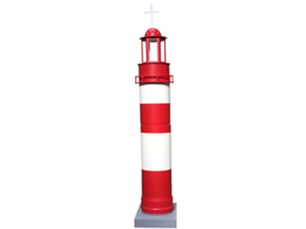 Phare rouge en loc pour décor à thème Mer, Plage