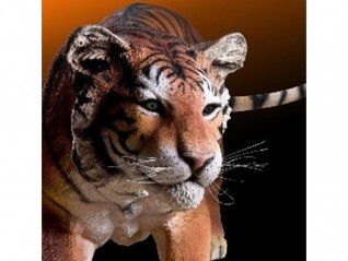 Personnage résine animaux tigre