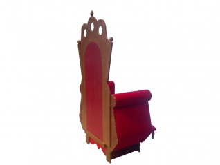 Fauteuil or et rouge, mobilier décoratif pour soirée à thème Rome Antique, Evreux Dreux